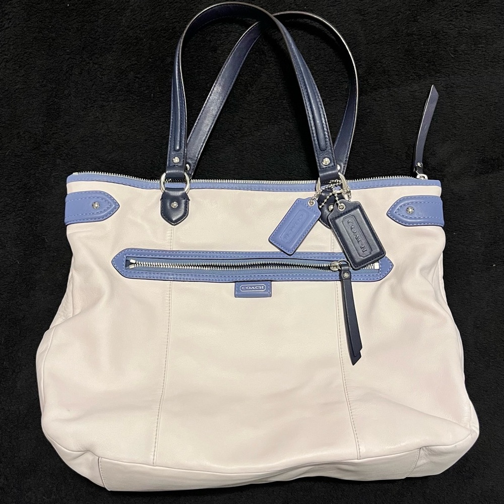 Coach White and Blue Women's Bag